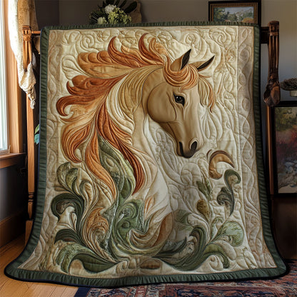 Abstract Horse WY1001100CL Quilt