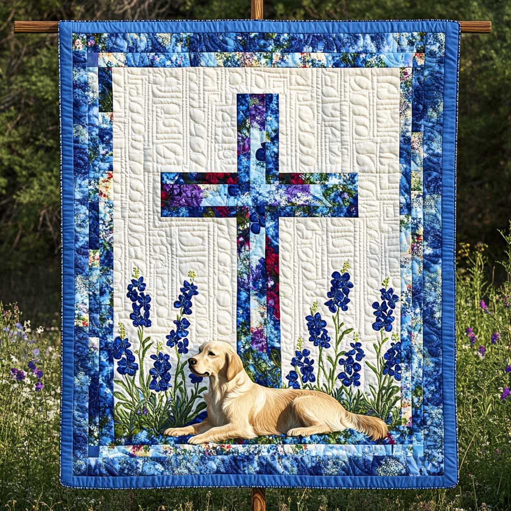 Dog And Cross In Harmony WN3009030CL Quilt