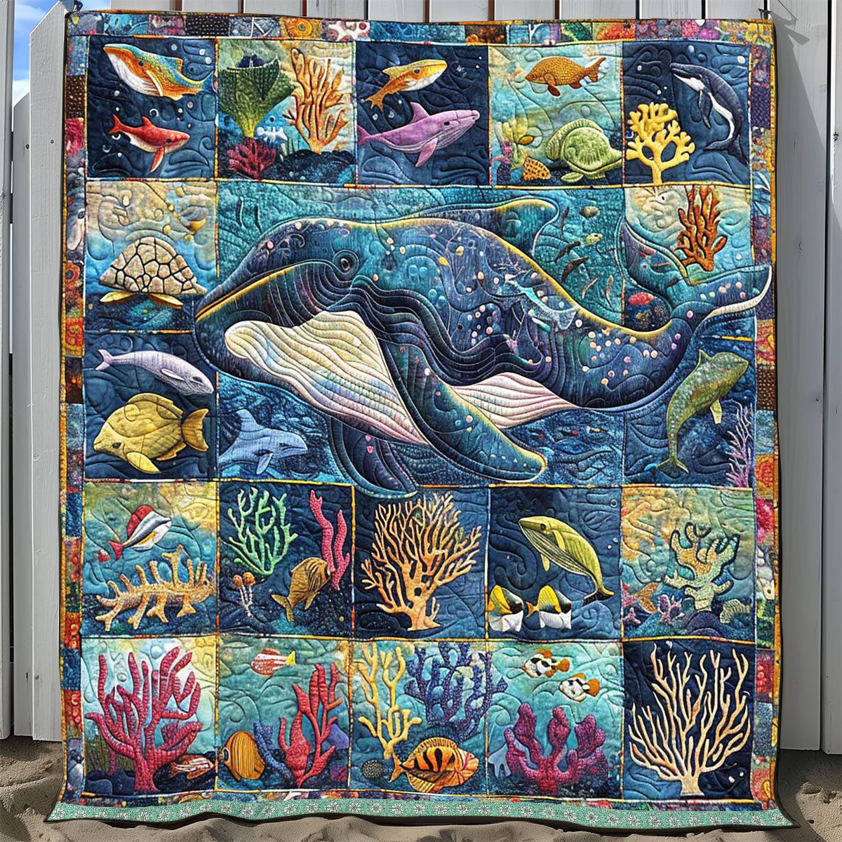 Whale Habitat WP0409056CL Quilt