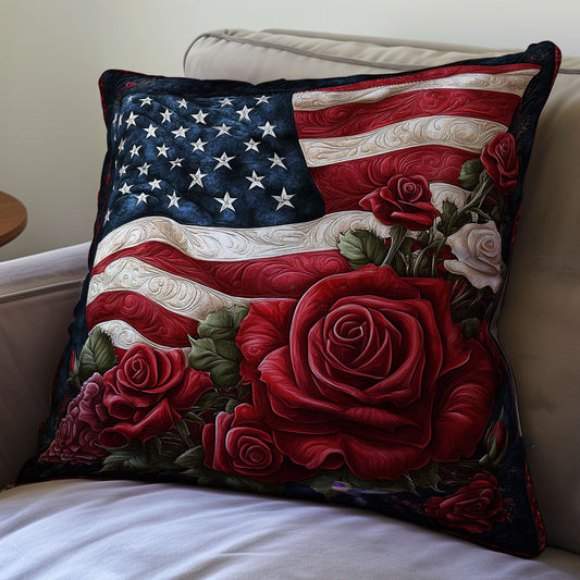 Red Rose America WY2911074CL Quilt Pillow Case
