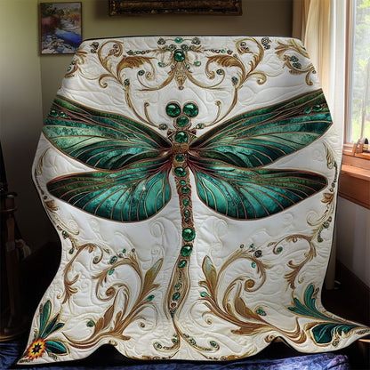 Royal Green Dragonfly WY0312049CL Quilt