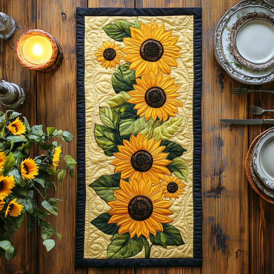 Sunflower Bloom CW0606020CL Quilted Table Runner