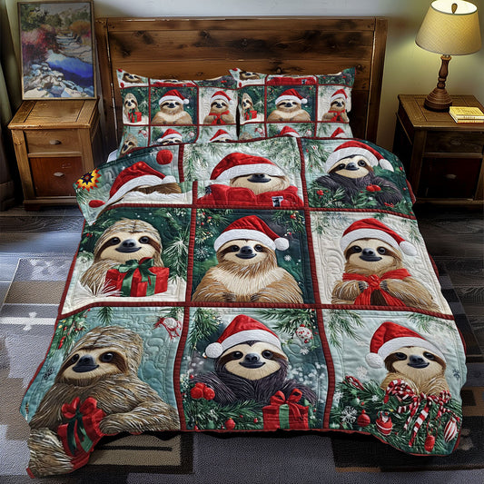 Santa Sloth WY2911126CL Duvet Cover Set