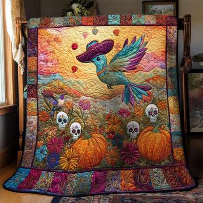 Hummingbird Pumpkin Patch WN2011134CL Quilt