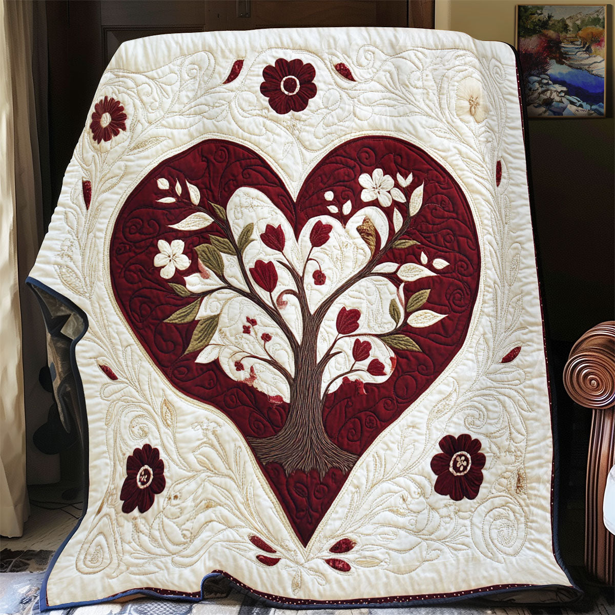 Heart Tree WY1502009CL Quilt