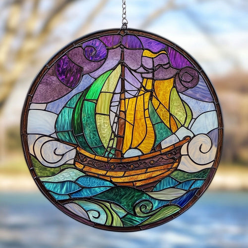 Glorious Sailboat WY2801036CL Suncatcher
