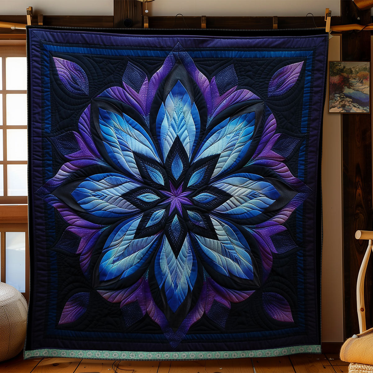 Purple Twilight Blossoms WN1309014CL Quilt