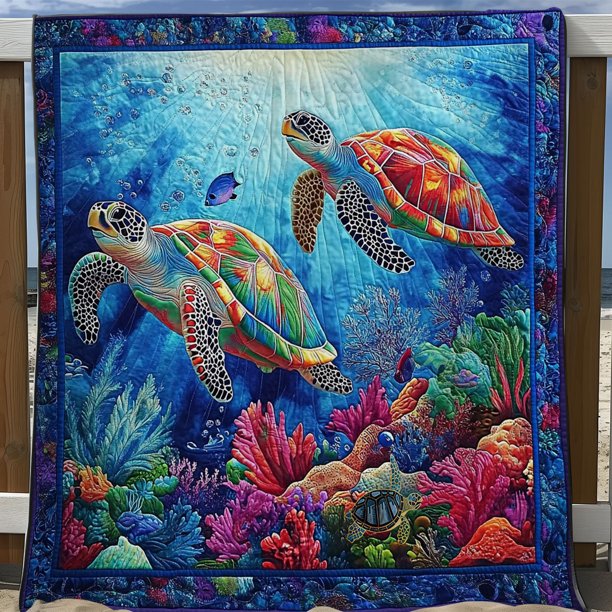 Couple Turtle WY0712012CL Quilt