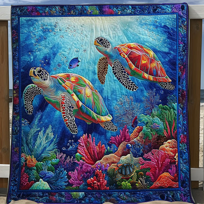 Couple Turtle WY0712012CL Quilt