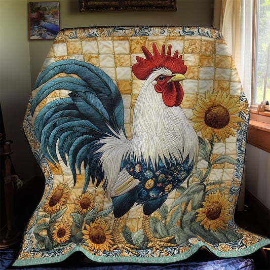 Chicken Sunflower WX1511012CL Quilt
