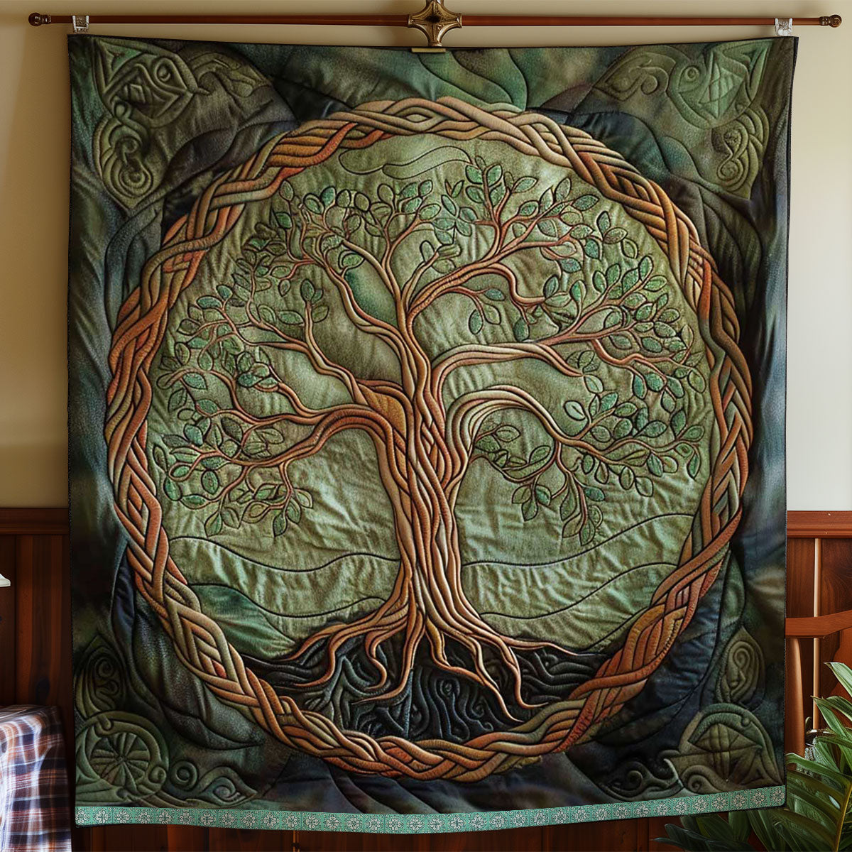 Tree of Life Vibrant Growth WN1209054CL Quilt