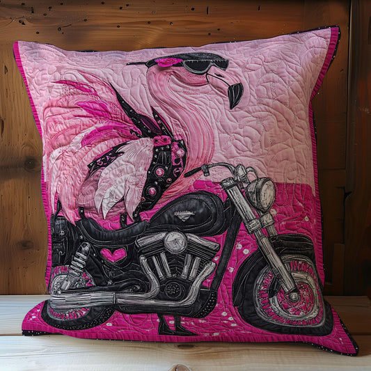 Cool Flamingo In Cruisers WY2301115CL Quilt Pillow Case