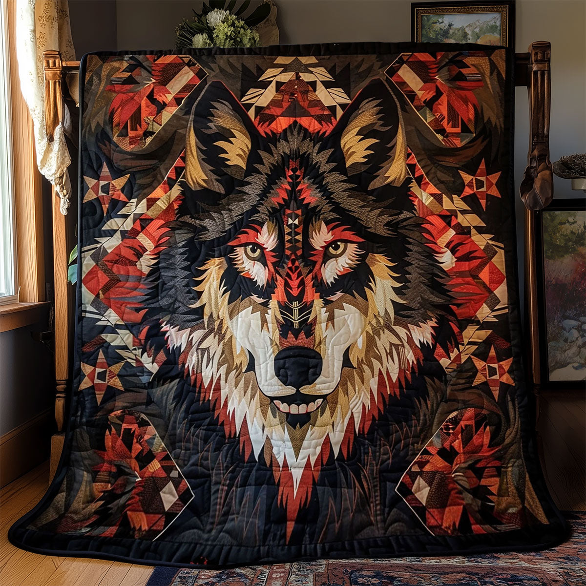 Wolf Native American WJ3012025CL Quilt