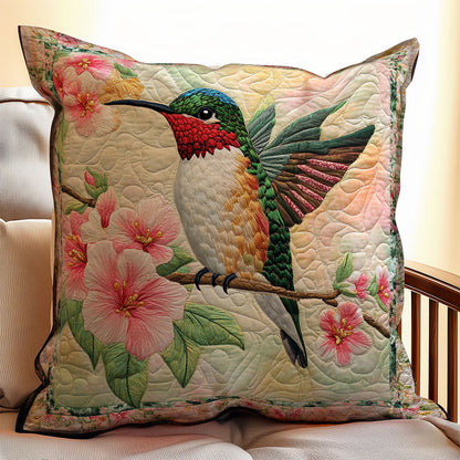 Hummingbird Flower WX1312114CL Quilt Pillow Case