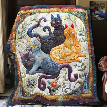 Funny Cat WY0301043CL Quilt