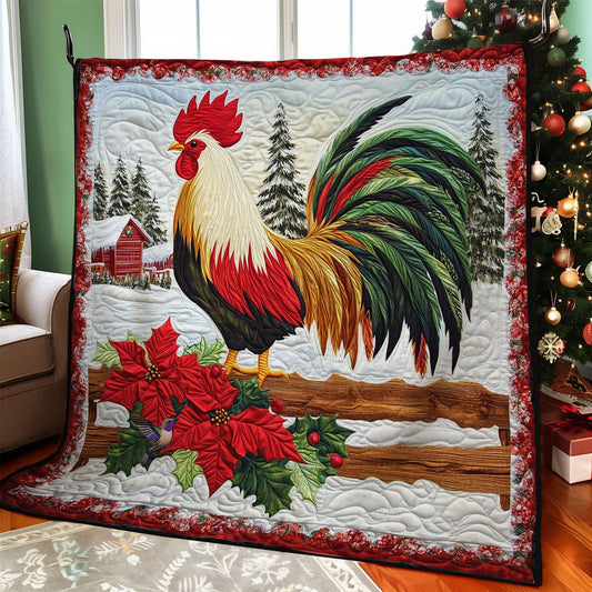 Winter Farm Rooster WY2611030CL Quilt