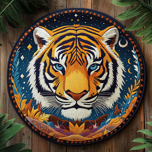 Starlit Stripes CP1704097CL Quilted Round Mat