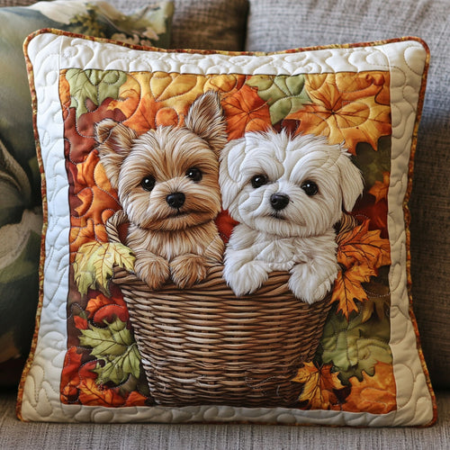 Two Puppies WT1403037CL Quilt Pillow Case