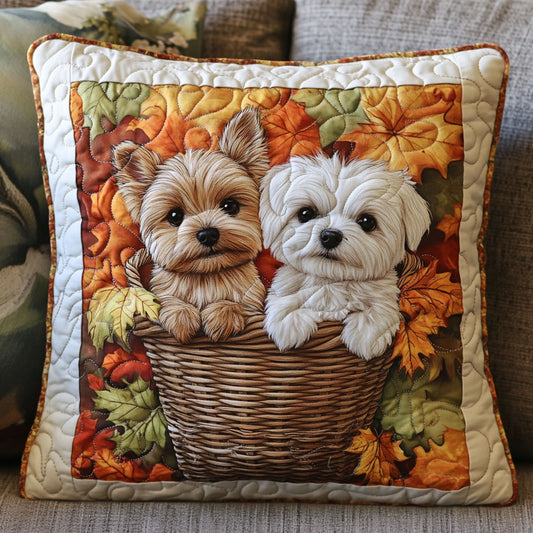 Two Puppies WT1403037CL Quilt Pillow Case