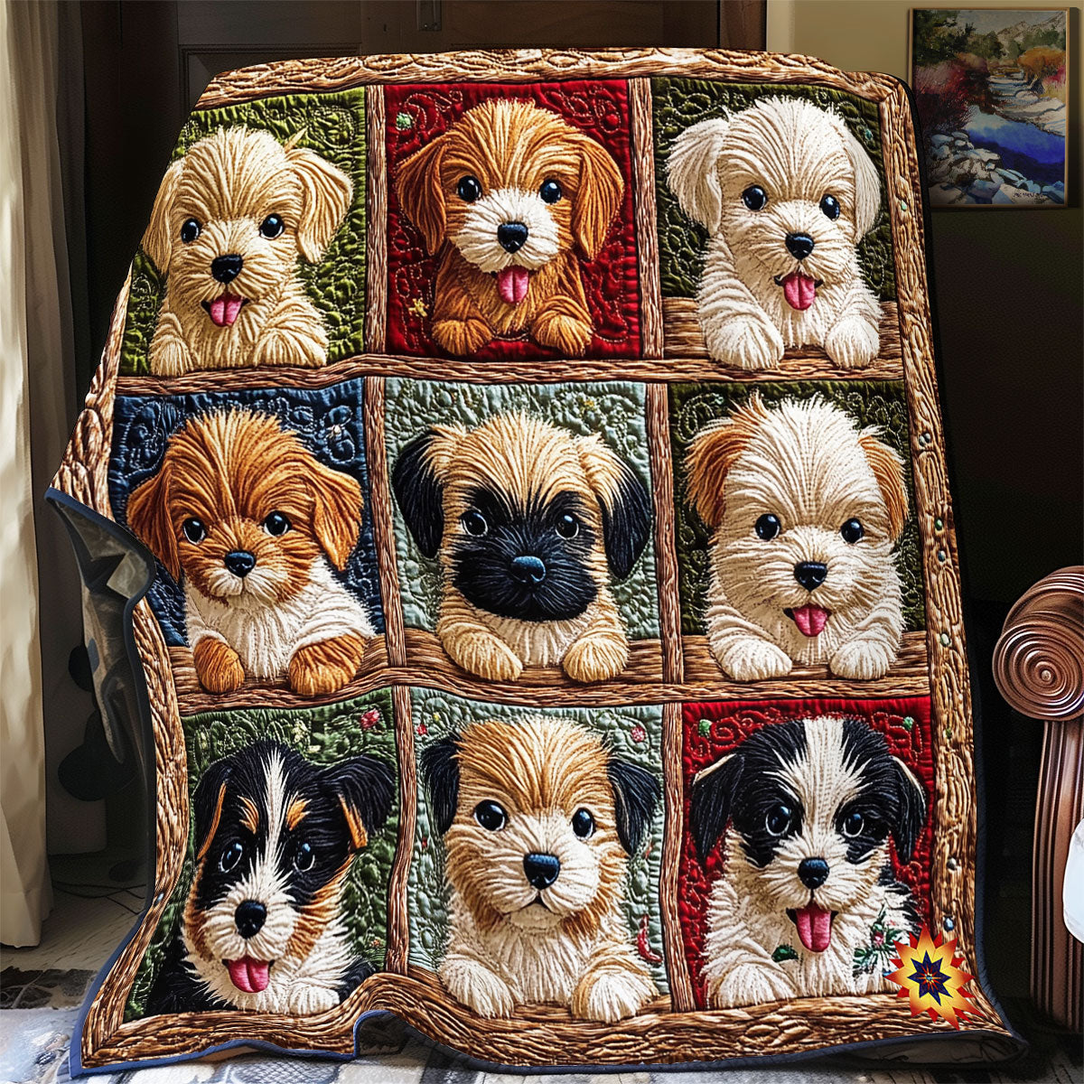 Cute Dog WY2911048CL Quilt