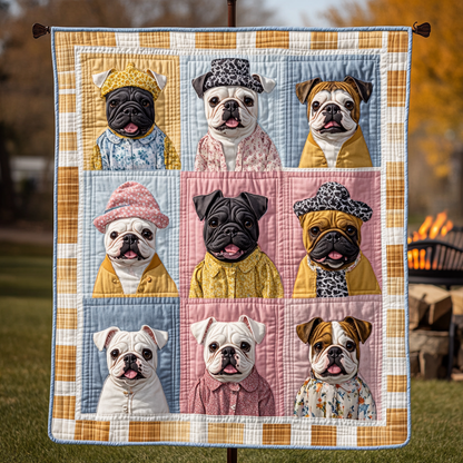 Adorable Bulldog WN2009041CL Quilt