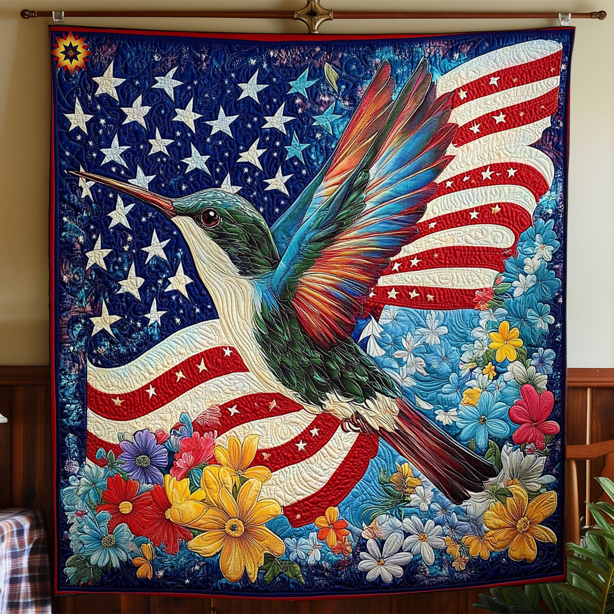 America Hummingbird WY2111030CL Quilt
