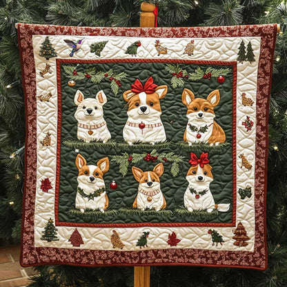 Corgi Christmas Lights WN0710063CL Quilt