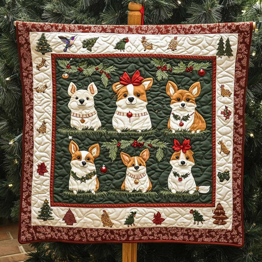Corgi Christmas Lights WN0710063CL Quilt