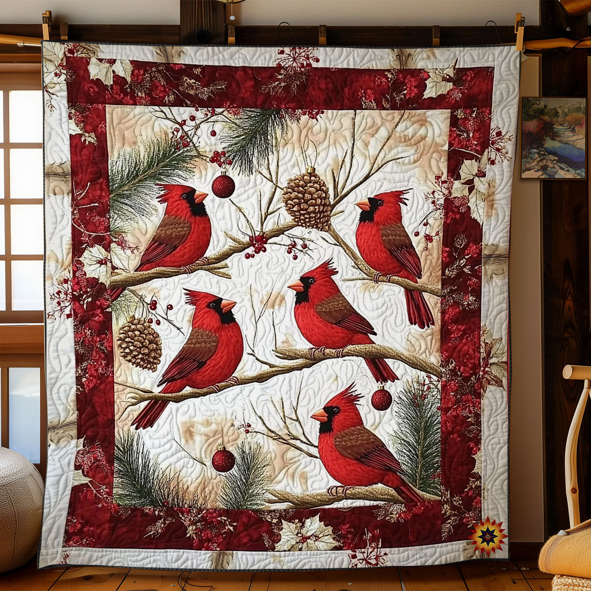 Family Cardinal WY1811027CL Quilt