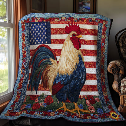 America Rooster WY2111042CL Quilt