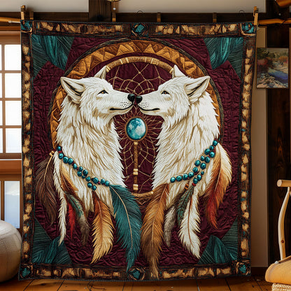 Dreamcatcher And Couple Wolf WY2702069CL Quilt