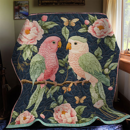 Parrot Pink Flower WT0602011CL Quilt