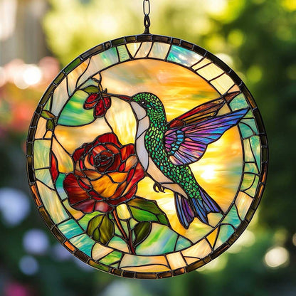 Mystic Hummingbird WN0402027CL Suncatcher