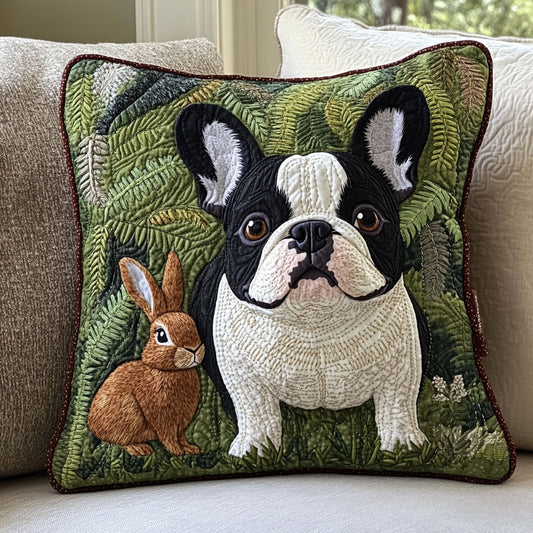 French Bulldog And Rabbit WT1403050CL Quilt Pillow Case