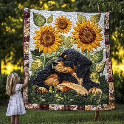 Rottweiler Sunlit Nap WN2809067CL Quilt