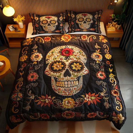 Skull Bloom WN2110117CL Duvet Cover Set