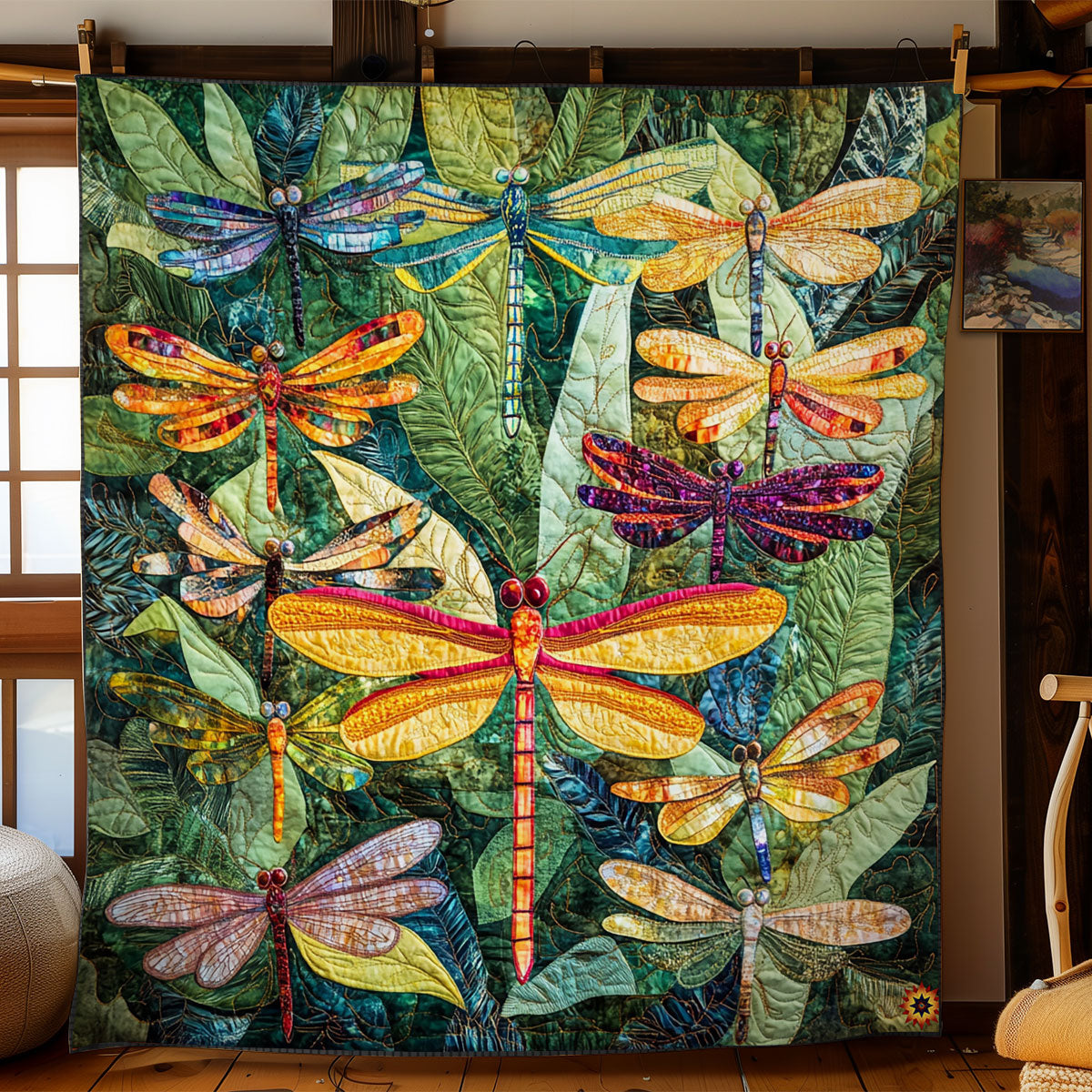 Dragonfly Forest WY1911089CL Quilt