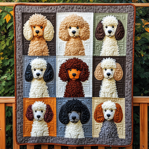 Poodle Love Squad WN2409044CL Quilt
