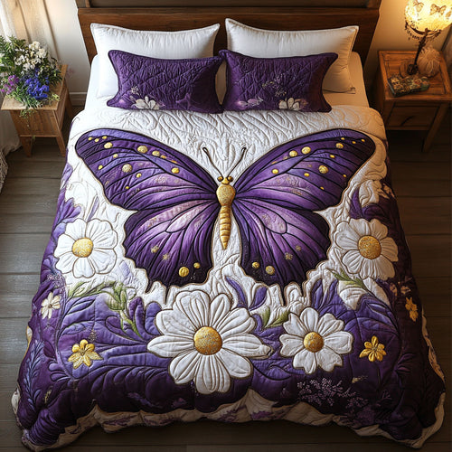Butterfly White Flower WT2803047CL Duvet Cover Set