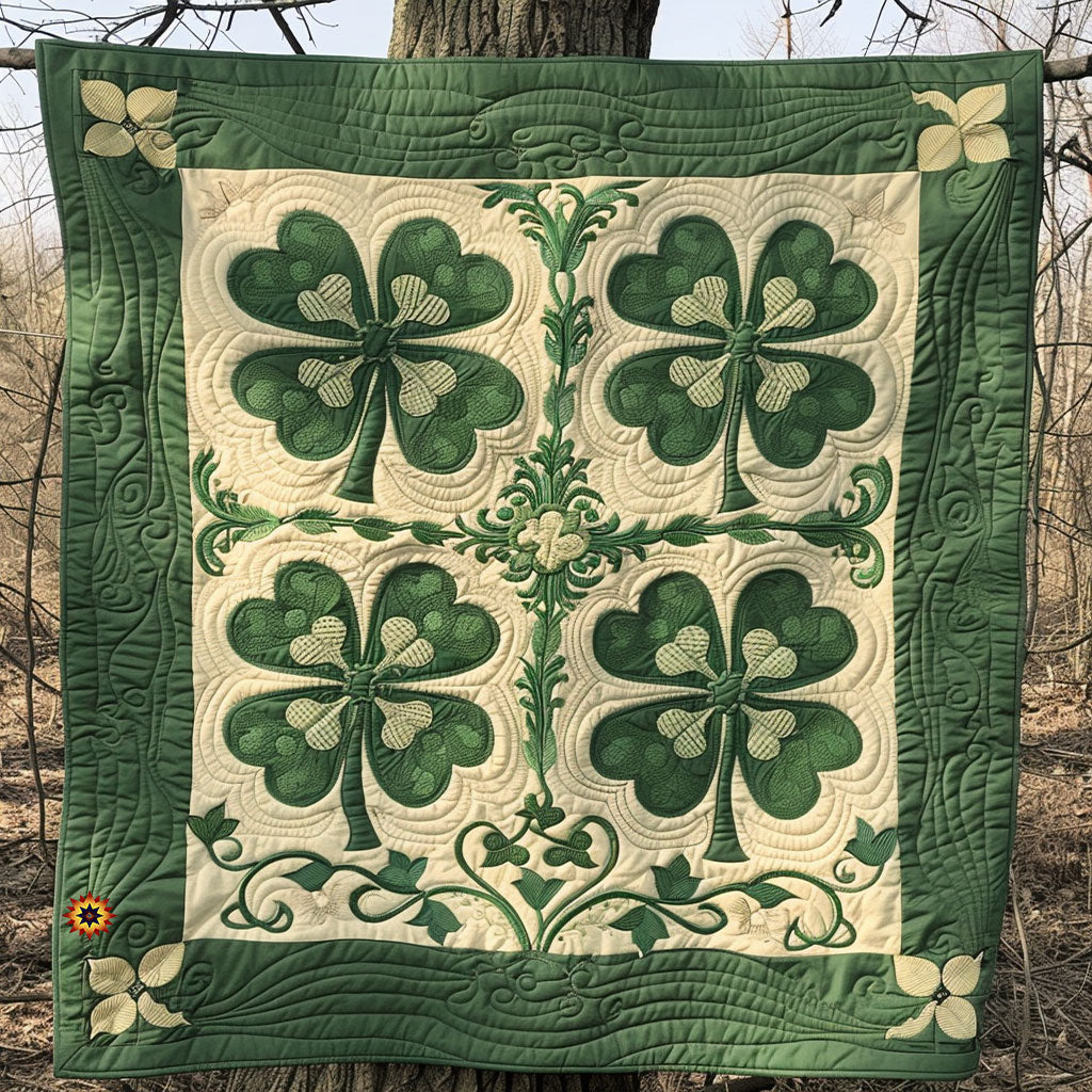 Irish Shamrock WJ0511014CL Quilt
