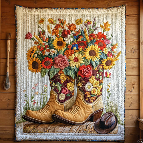Blossoms And Boot CP1905041CL Quilt