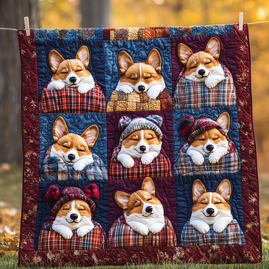 Sleeping Corgis WG1601062CL Quilt