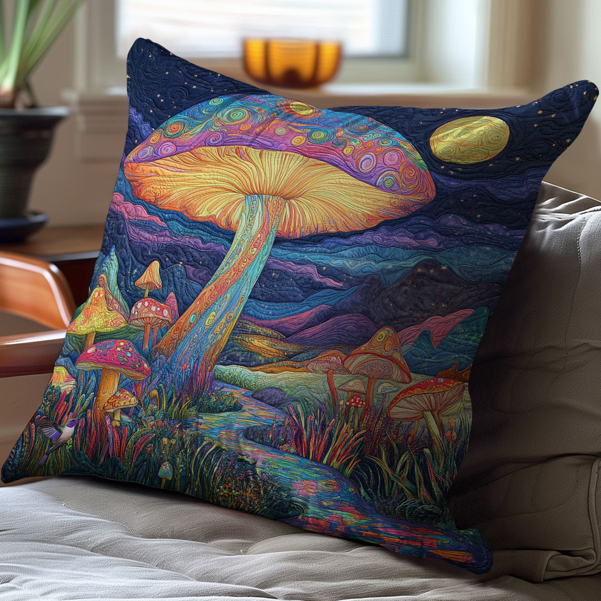 Mushroom Forest WY2212087CL Quilt Pillow Case