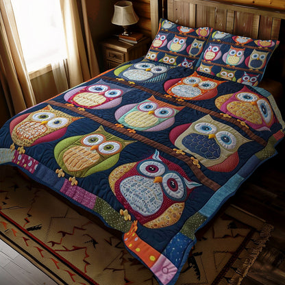Colorful Owl WJ0710029CL Duvet Cover Set
