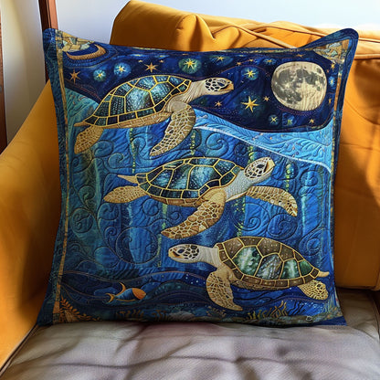 Sea Turtle WJ1309045CL Quilt Pillow Case