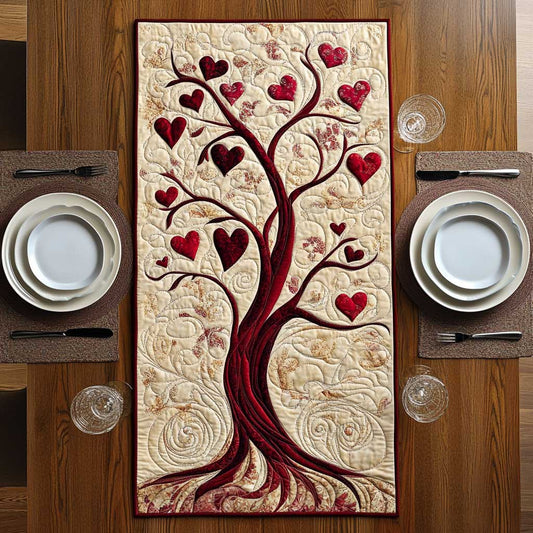 Love Tree Of Life WP1501005CL Quilted Table Runner