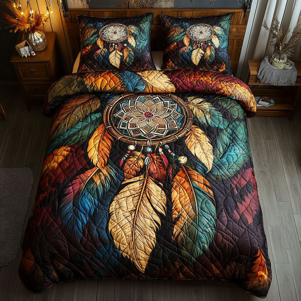 Dreamcatcher Feather Flower WT0602005CL Duvet Cover Set