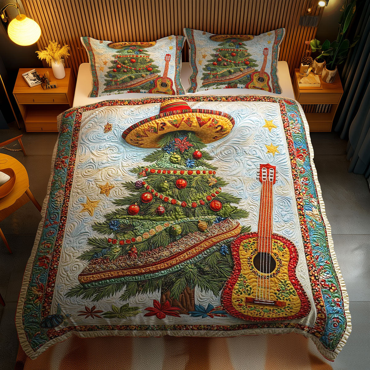 Musical Christmas Tree WN1612042CL Duvet Cover Set