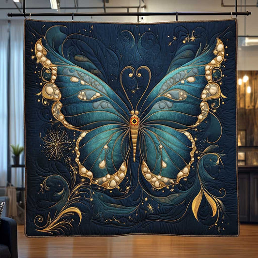 Golden Night Butterfly WP0512006CL Quilt