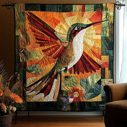 Hummingbird And Sunflower WN0910096CL Quilt